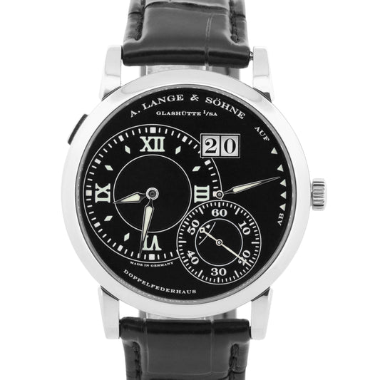 2007 PAPERS A. Lange & Sohne LUMINOUS BLACK 18K White Gold 41.9mm 115.029 BOX