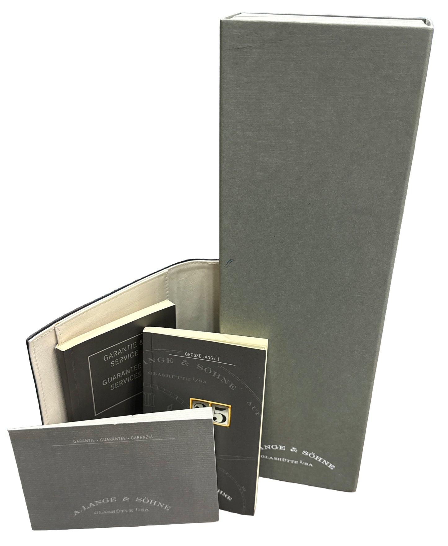 2007 PAPERS A. Lange & Sohne LUMINOUS BLACK 18K White Gold 41.9mm 115.029 BOX