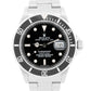 2008 PAPERS Rolex Submariner Date BLACK Steel REHAUT No-Holes 40mm 16610 T BOX