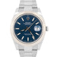 2017 PAPERS Rolex DateJust 41 BLUE 18K Steel OYSTER Fluted 41mm 126334 BOX