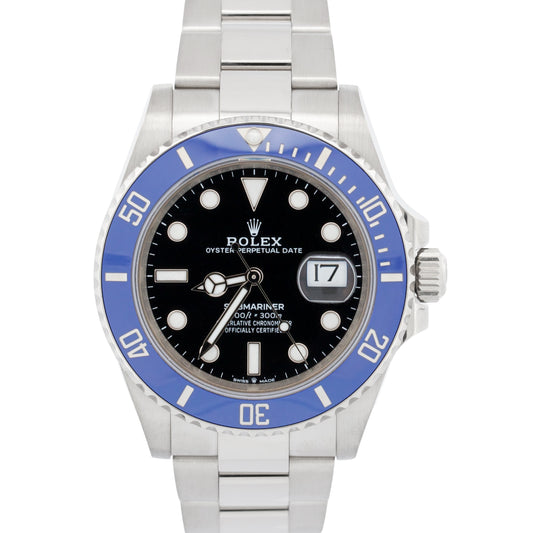 Rolex Submariner Date 41 BLUEBERRY 18K White Gold BLUE Ceramic 126619 LB BOX