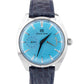 Grand Seiko Elegance Collection 39mm BLUE Steel Leather Manual Watch SBGK015 BOX