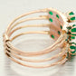 Vintage 1.60ctw Emerald Multi-Band Ring - 14k Yellow Gold Harem Ring