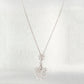 Modern Abstract 0.20ctw Diamond Wave Star Pendant - 14k White Gold Necklace 20" Chain
