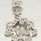 Modern Abstract 0.20ctw Diamond Wave Star Pendant - 14k White Gold Necklace 20" Chain
