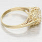 GIA 3.01ct Diamond Antique Art Deco Solitaire Engagement Ring - 14k Yellow Gold