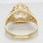 GIA 3.01ct Diamond Antique Art Deco Solitaire Engagement Ring - 14k Yellow Gold