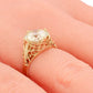 GIA 3.01ct Diamond Antique Art Deco Solitaire Engagement Ring - 14k Yellow Gold