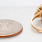 Vintage Oval Sapphire & 0.25ctw Diamond Halo Cocktail Ring - 14k Yellow Gold