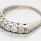 Antique Art Deco 0.60ctw Single-Row Diamond Wedding Band Ring - 14k White Gold
