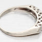 Antique Art Deco 0.60ctw Single-Row Diamond Wedding Band Ring - 14k White Gold