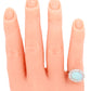 Antique Art Deco White Opal Cocktail Ring w/ Diamond Halo - 14k White Gold