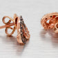 Le Vian Chocolatier Brown & White Diamond Heart Stud Earrings - 14k Rose Gold