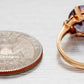 GIA Color-Changing Sapphire Engagement Ring 14k Yellow Gold | Lab-Created Stone