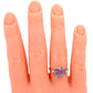 GIA Color-Changing Sapphire Engagement Ring 14k Yellow Gold | Lab-Created Stone