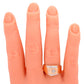 Vintage 0.36ctw Diamond Men's Signet Ring - 14k Yellow Gold - Size 7.75