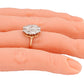 Antique Art Deco 1.00ctw Diamond Flower Cocktail Ring - 14k Yellow Gold Band