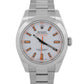 2024 CPO Rolex Milgauss 116400 White Orange Stainless Steel 40mm Watch Papers