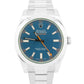 Rolex Milgauss BLUE Green Stainless Steel 40mm RANDOM SERIAL Oyster 116400 GV