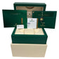 PAPERS Rolex Milgauss Z-Blue Green Crystal BLUE 40mm 116400 GV Steel Watch BOX