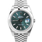 NEW STICKERED OCT 2023 Rolex DateJust 41 MINT GREEN JUBILEE Watch 126300 B+P