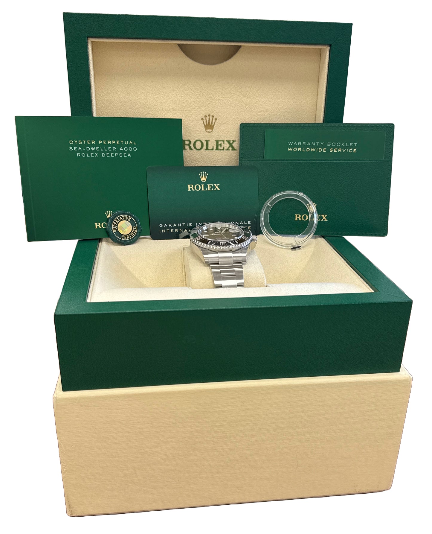 MINT NEW PAPERS Rolex Sea-Dweller 50th-Anniversary Red 43mm MK2 126600 BOX