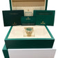 New October 2026 Rolex Day-Date 228238 Green Roman 18K Gold 40mm Box Papers