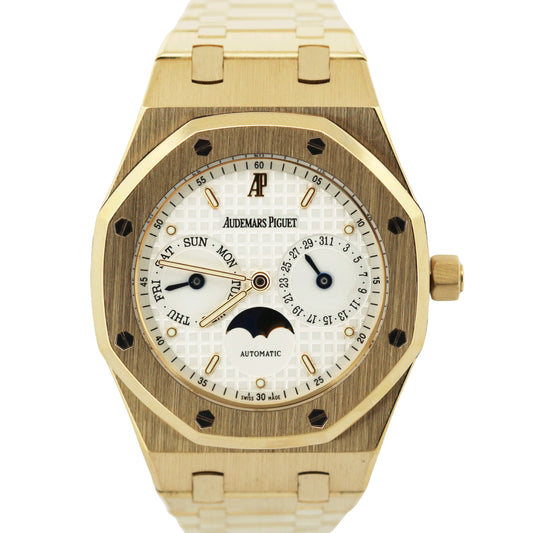 Audemars Piguet Royal Oak Day Date MOONPHASE 18K Yellow Gold 37mm 25594BA Watch