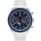 2022 PAPERS Omega Speedmaster Moonphase BLUE Stainless 304.33.44.52.03.001 BOX
