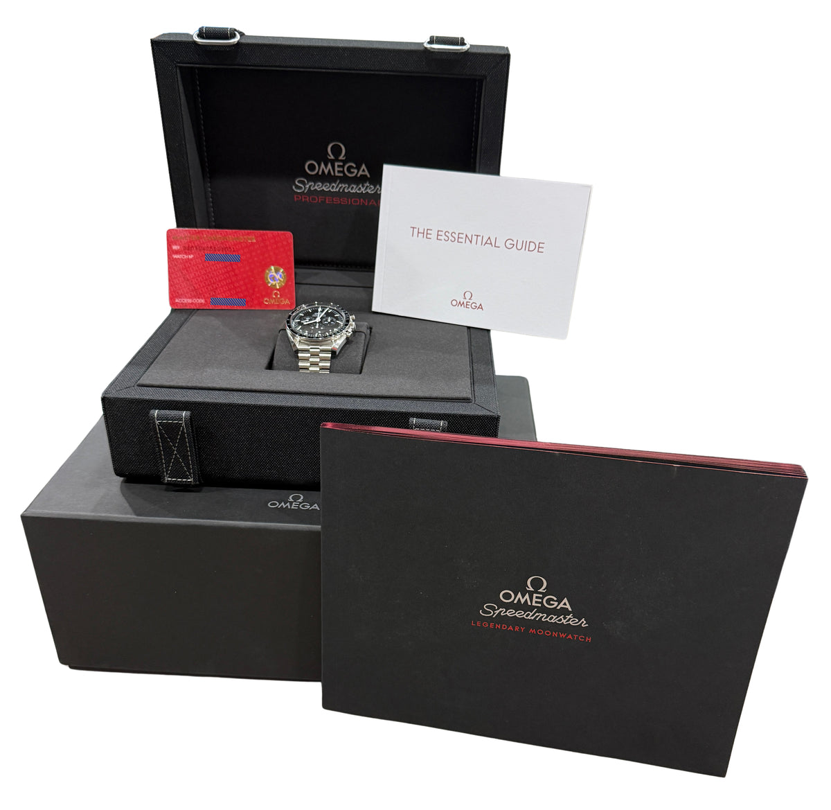 Omega Speedmaster Moonwatch 310.30.42.50.01.001 42mm Black Stainless Steel Box
