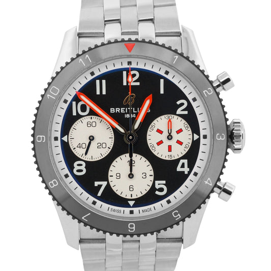 Breitling Classic AVI Chronograph MOSQUITO 42mm Stainless Steel Black Y23380