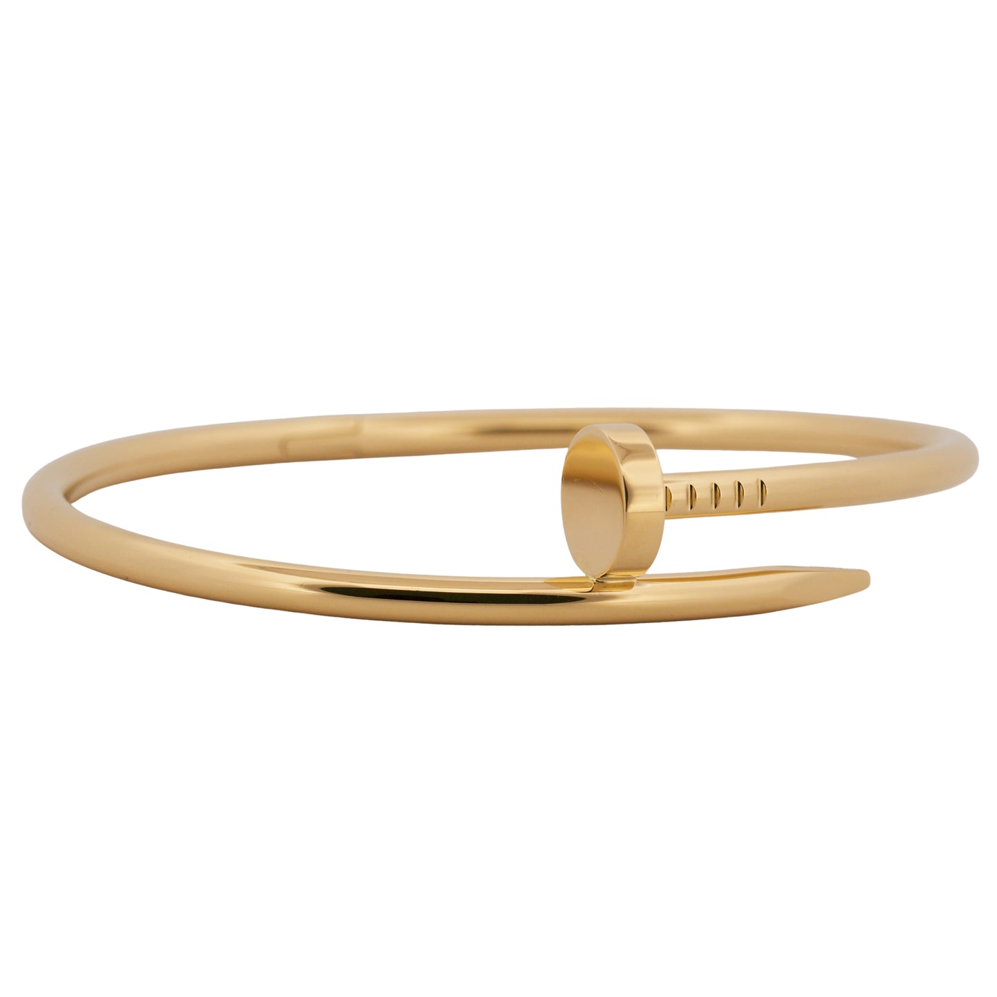 2019 PAPERS Cartier Juste Un Clou Nail Bracelet Size 19 18K Yellow Gold AU 750