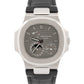 Patek Philippe Nautilus 5712G-001 Gray Moon Phase 18K White Gold Leather Watch