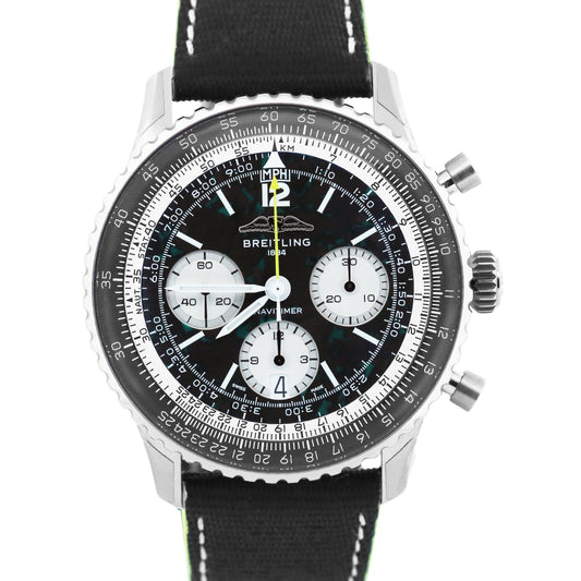 New 2026 Breitling Navitimer EB0138 Aston Martin F1 43mm Titanium Box Papers