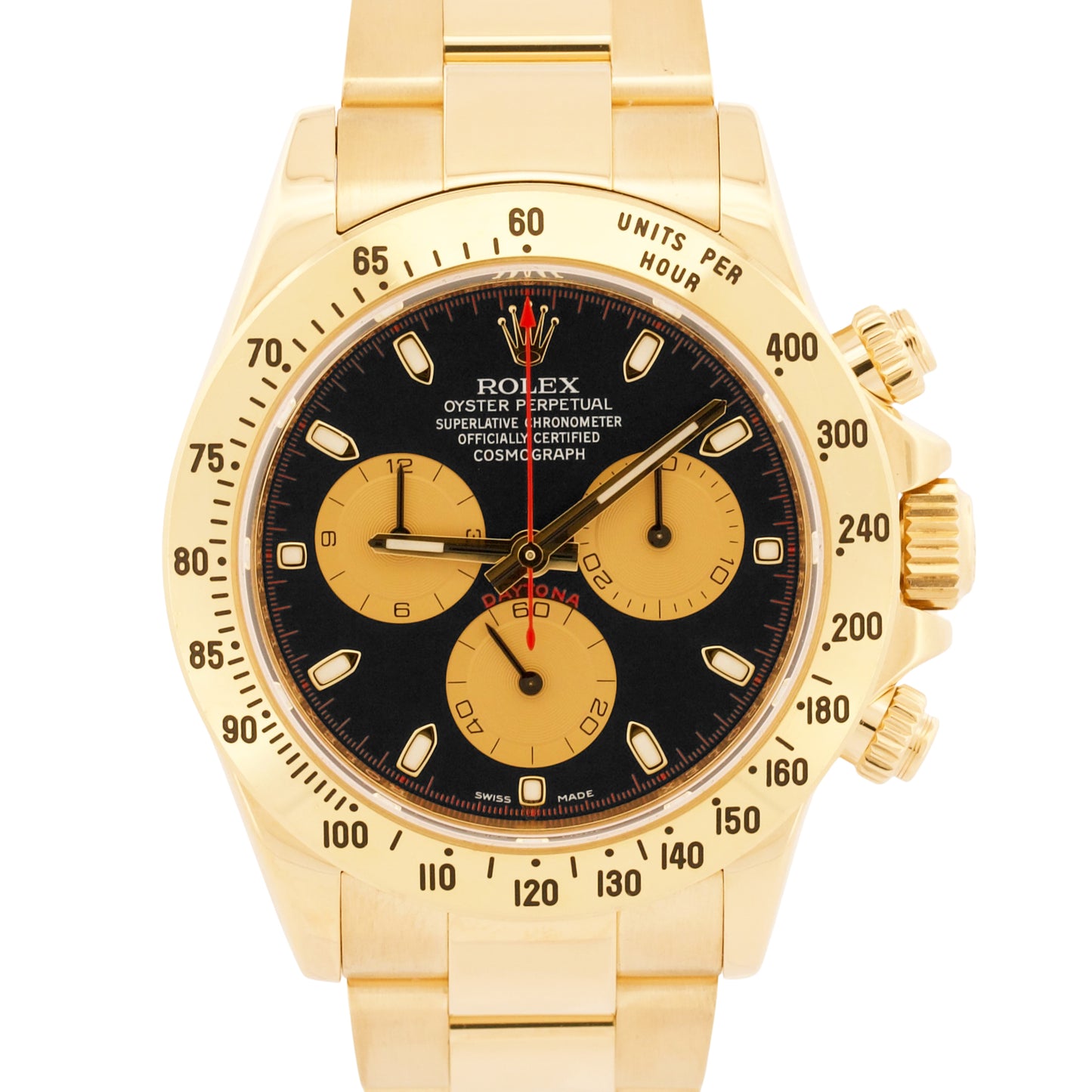 2015 PAPERS Rolex Daytona Cosmograph NEWMAN 18K Yellow Gold 40mm 116528 BOX