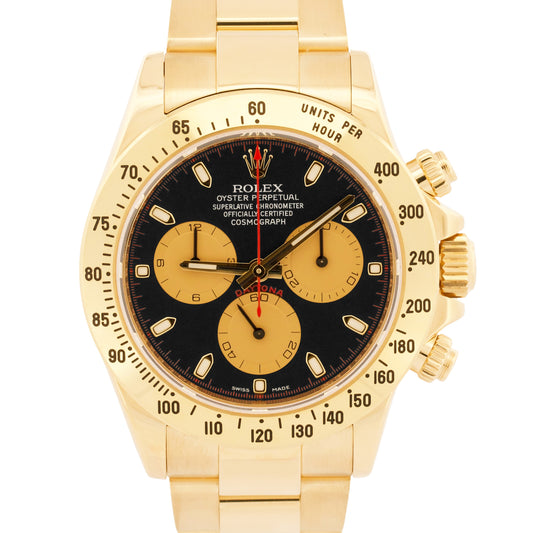 2015 PAPERS Rolex Daytona Cosmograph NEWMAN 18K Yellow Gold 40mm 116528 BOX