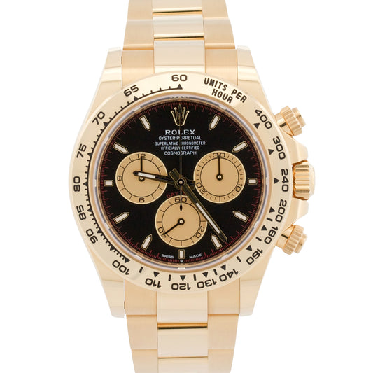 2025 Rolex Daytona 126508 40mm Paul Newman Black 18K Yellow Gold Box Papers