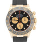 2022 PAPERS Rolex Daytona NEWMAN Black 18K Yellow Gold Oysterflex 116518 LN BOX