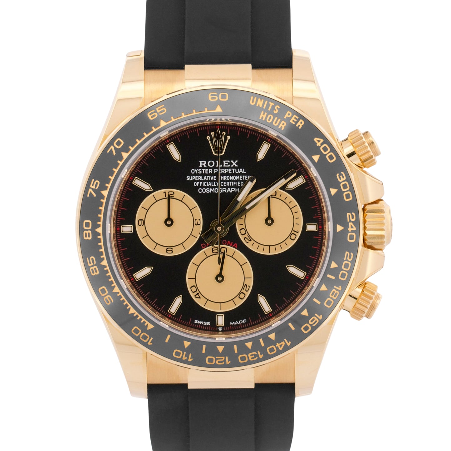 NEW 2025 PAPERS Rolex Daytona Oysterflex NEWMAN Black 18K Gold 126518 LN BOX
