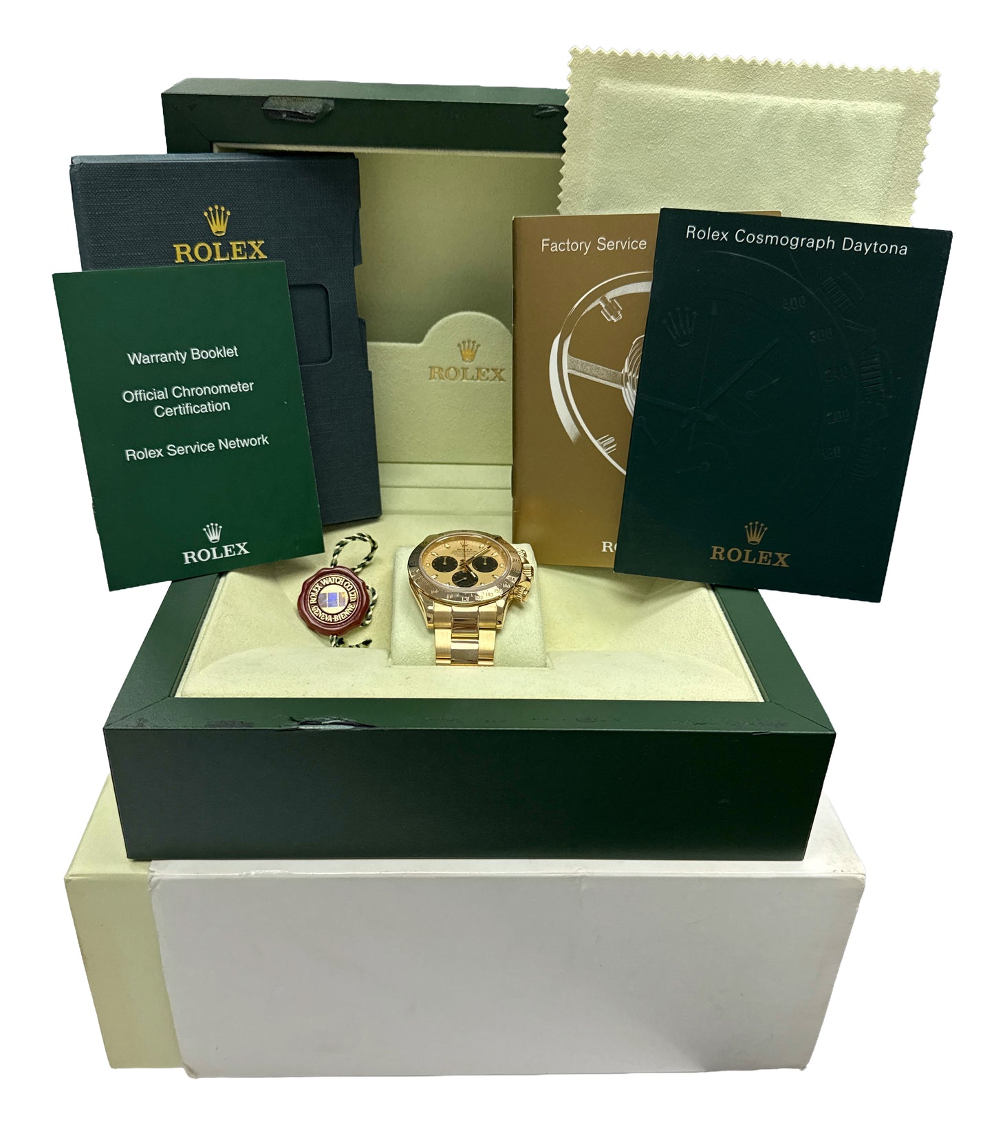 Rolex Daytona Cosmograph NEWMAN 18K Yellow Gold CHAMPAGNE 40mm Watch 116528 BOX