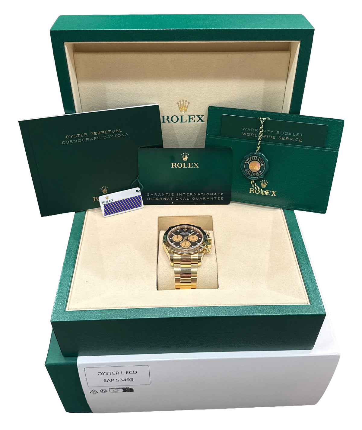 2025 Rolex Daytona 126508 40mm Paul Newman Black 18K Yellow Gold Box Papers