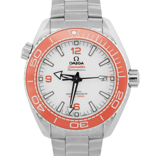 PAPERS Omega Seamaster Planet Ocean WHITE Orange 43mm 215.30.44.21.04.001 BOX