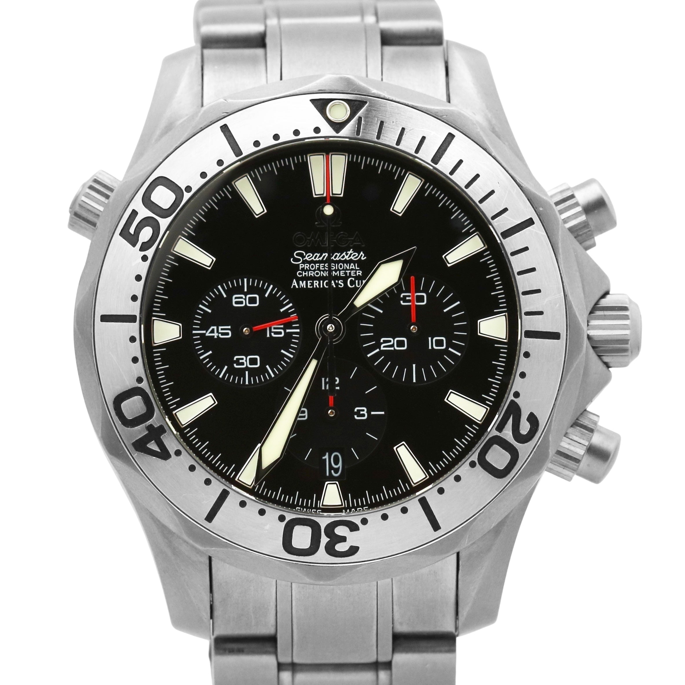 Omega Seamaster Chronograph 300M America's Cup TITANIUM 41.5mm 2293.50 ...