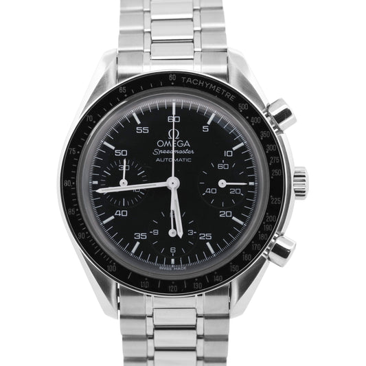 Omega Speedmaster Reduced 3510.50.00 Black Stainless Steel 39mm Watch Box Papers