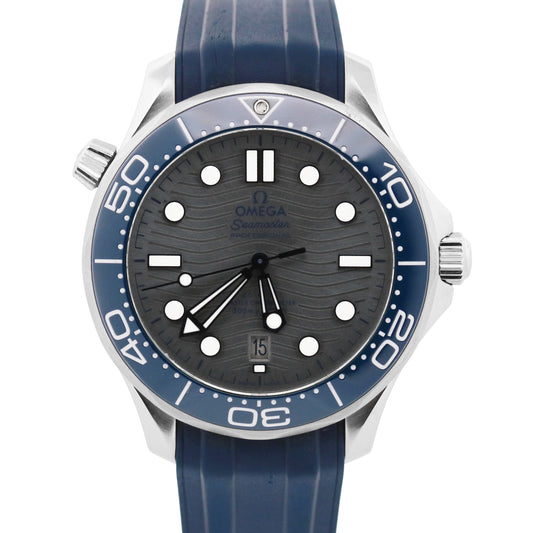 PAPERS Omega Seamaster Diver Steel BLUE GREY WAVE 42mm 210.32.42.20.06.001 BOX