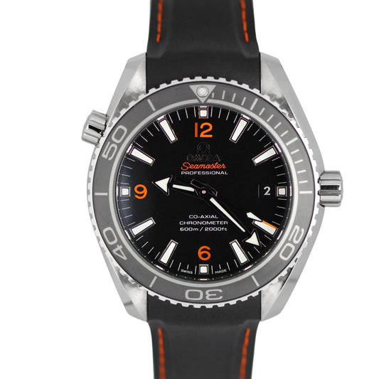 Omega Seamaster Planet Ocean PAPERS Black 42mm 232.32.42.21.01.005 Watch B+P