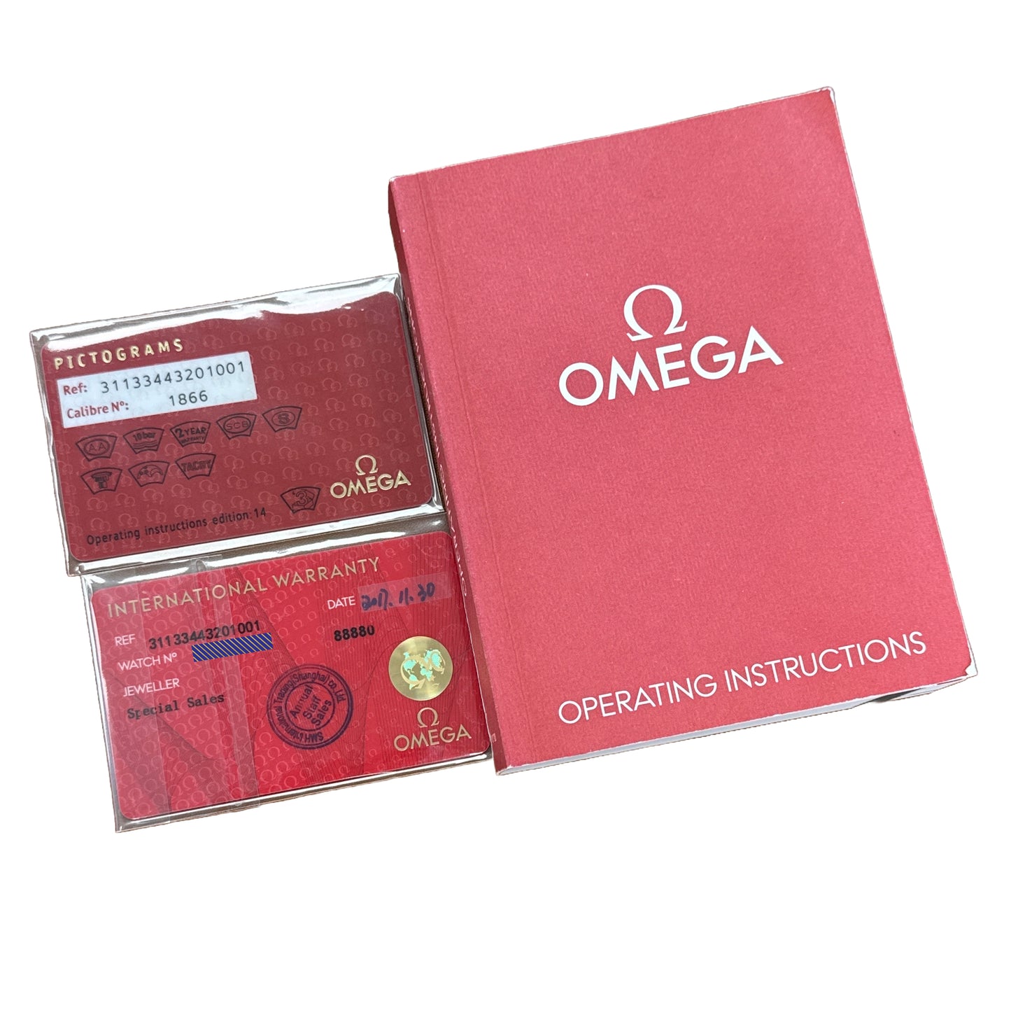 PAPERS Omega Speedmaster Moonphase AVENTURINE 44.25mm 311.33.44.32.01.001 BOX