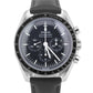 2023 PAPERS Omega Speedmaster BLACK Leather Steel 42mm 310.32.42.50.01.001 BOX