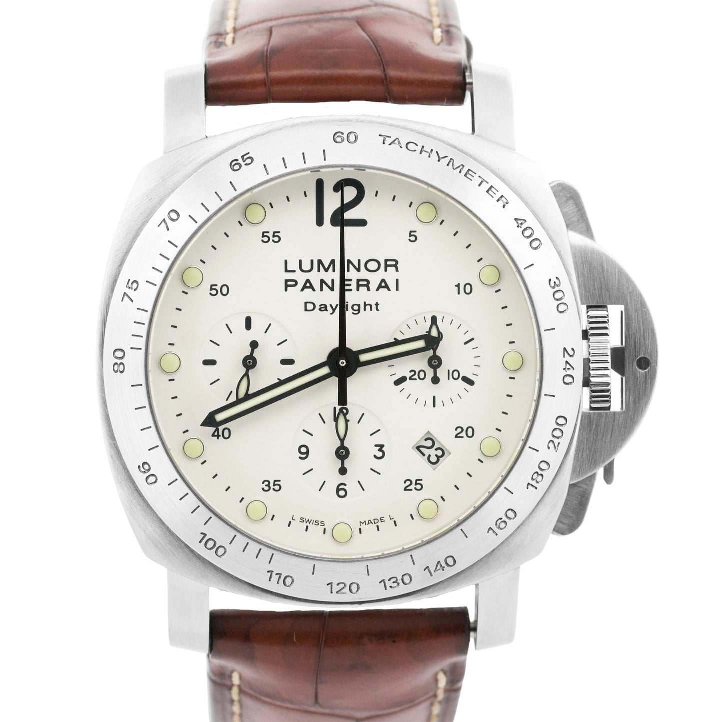 MINT Panerai PAM 251 Luminor Daylight IVORY Chronograph Automatic 44mm PAM00251