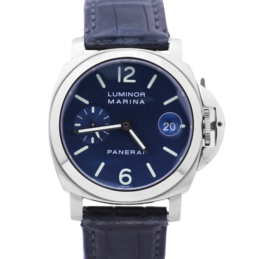 Panerai Luminor Marina PAM119 Stainless Steel BLUE Leather 40mm PAM00119 Watch